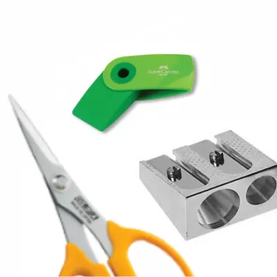 Гуми, острилки, ножици