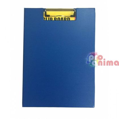 клипборд с капак А4 син цвят