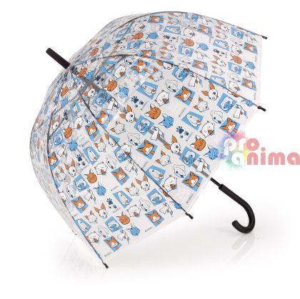 Детски чадър Gabol Friends, 86 cm диаметър, прозрачен