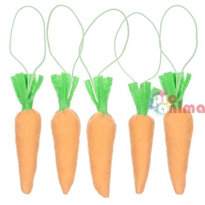 Висулки от филц DP Craft, 5 бр., моркови