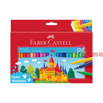 Флумастери Faber-Castell 50 цвята