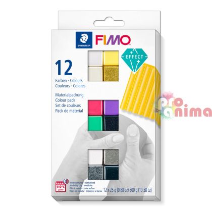 Комплект полимерна глина Fimo Effect 12 x 25 g