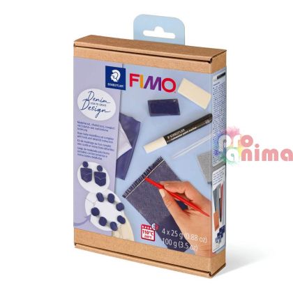 Комплект с полимерна глина Fimo Soft Denim Design 4 x 25g