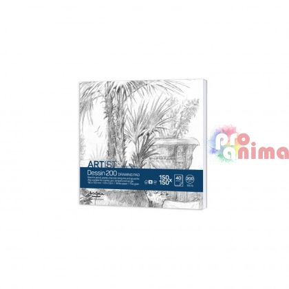 Квадратен скицник Boykinov , 15 x 15 cm, 40 листа, 200 g/m2