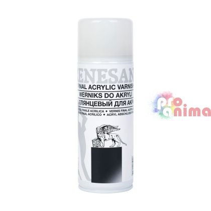 Краен лак за акрил спрей, Renesans, 400 ml