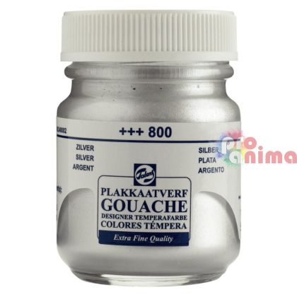 Темперна боя/гваш Talens, 50 ml, сребро