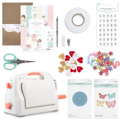 Машина за изрязване и релеф DP Craft, A4, стартов комплект
