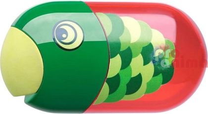 Двойна острилка с гума Faber-Castell, риба