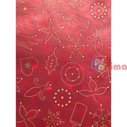Паус Marpa Jansen, 50 x 60 cm, 115 g/m2, коледни мотиви в червено