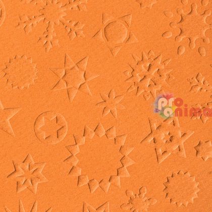 Релефен картон Marpa Jansen, 50 x 70 cm, 220 g/m2, звезди, теракота