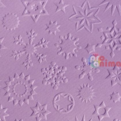 Релефен картон Marpa Jansen, 50 x 70 cm, 220 g/m2, звезди, виолетов