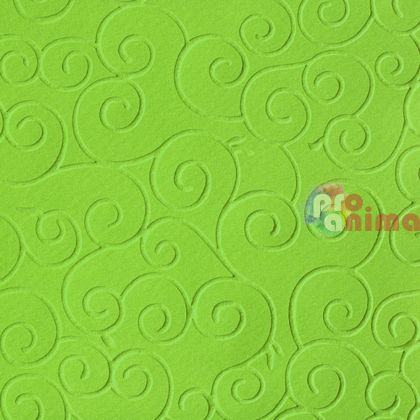 Релефен картон/преге Marpa Jansen, 50 x 70 cm, 220 g/m2, арабески, светлозелен