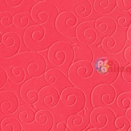 Релефен картон Marpa Jansen, 50 x 70 cm, 220 g/m2, арабески, червен