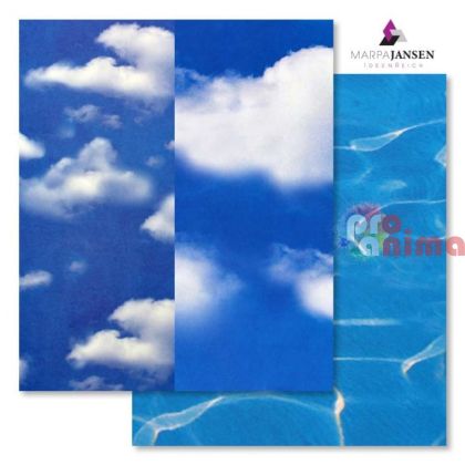 Картон варио Marpa Jansen, 50 x 70 cm, 300 g/m2, небе и вода