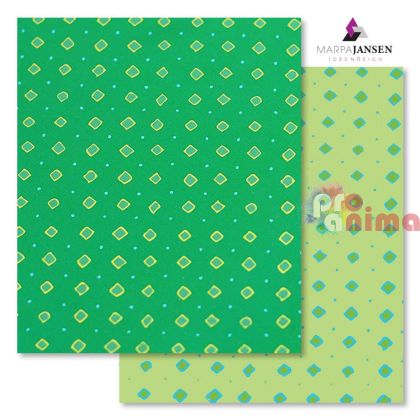 Картон варио MArpa Jansen, зелен с конфети