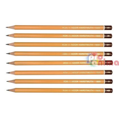 Молив Koh-I-Noor 1500 чернографитен, различни твърдости