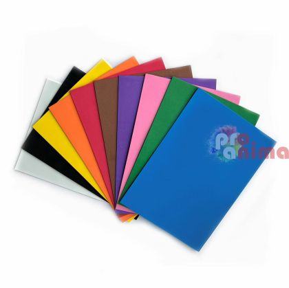 Листи от гумирана пяна (foam) А4, 10 бр., основни цветове