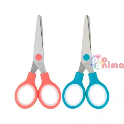 Ножица детска Deli E6007, цветни гумирани дръжки, 13.2 cm