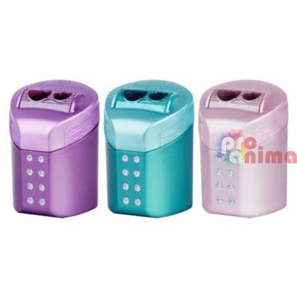 Острилка Faber-Castell Sparkle Rollon, двойна