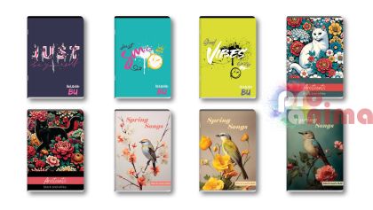 Тетрака Black and White, A5, 60 Листа, за момиче