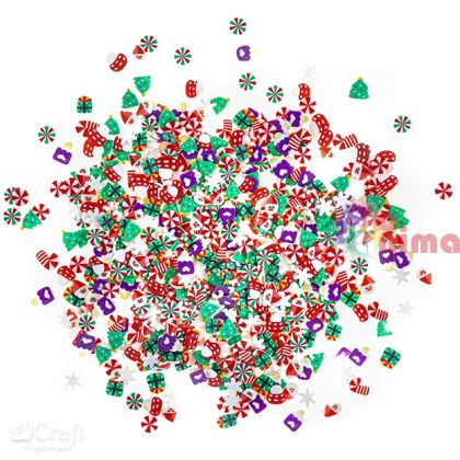 Конфети за декорация Коледни бонбони, 1000 бр.