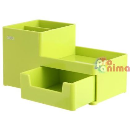 Органайзер за бюро Deli Rio 3 отделения Зелен