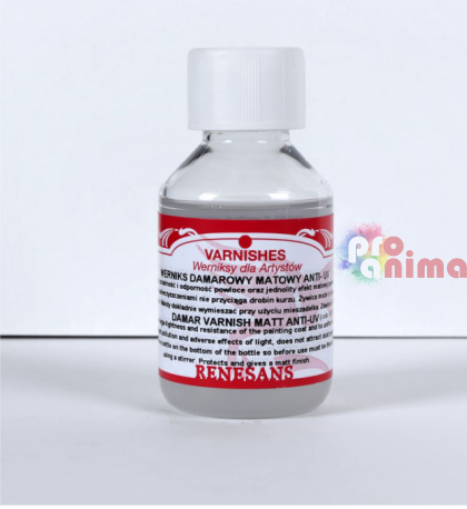 Дамаров лак фирнис Renesans, 100 ml, мат, UV филтър