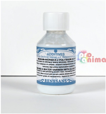 Акрилен медиум-лак  Renesans 100 ml гланц