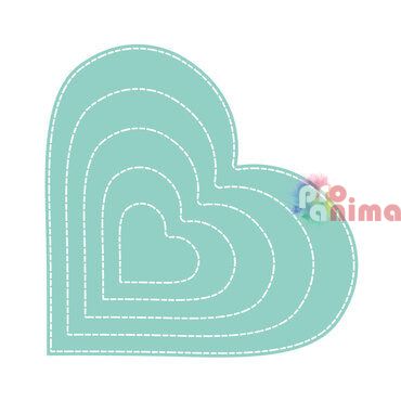 Щанци за изрязване и релеф DP Craft, сърца, 5 бр.