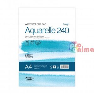 Акварелен скицник Aquarelle Rough A4 15 л 240 g/m2 20% памук