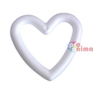 Сърце - пръстен от стиропор (стирофом) 150 mm