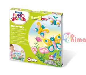 Детски комплект с полимерна глина Fimo Kids, пеперуди