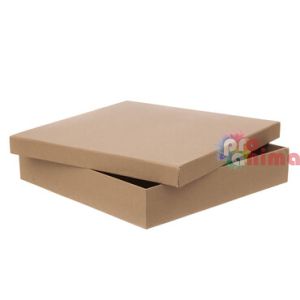 Кутия от картон 33.5x33.5x6.5 cm крафт