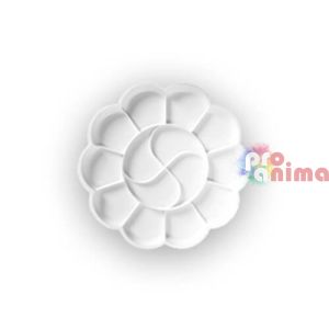 Кръгла пластмасова палитра D19 cm ( цвете)