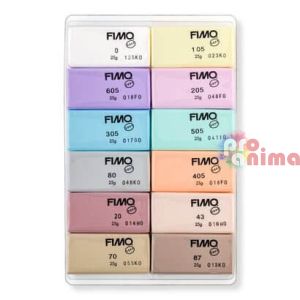 Полимерна глина пастелни цветове 12 бр. x 25 g