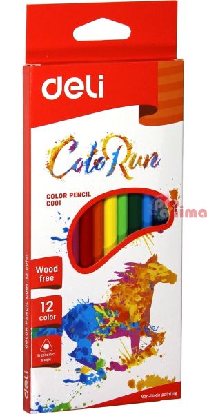 Цветни моливи Deli Colorun 12 цвята