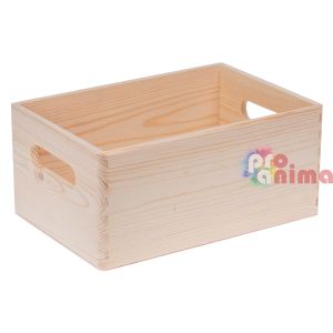 Дървена кутия без капак 20 x 30 x 14 cm щайга