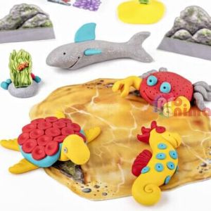 Детски комплект от полимерна глина Fimo Kids, морски свят