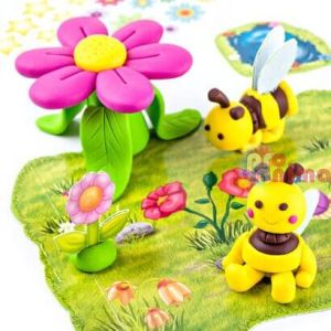 Детски комплект с полимерна глина Fimo Kids, Щастлива пчеличка