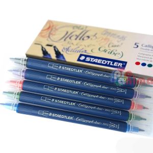 Калиграфски маркери Staedtler 5 цвята двувърхи