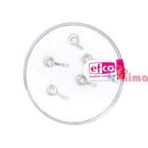Сребърни халкички за бижута Efco 3 mm 5 броя За вграждане