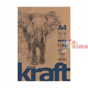 Скицник Elephant Sketch Pad Kraft A4 50 л. 70 g крафт хартия