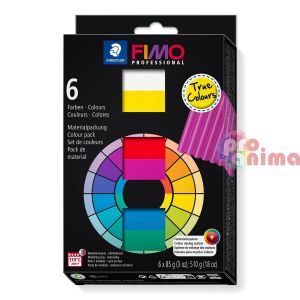 Комплект с полимерна глина FIMO Professional 6 x 85 g True Colors