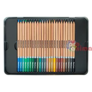 Професионални цветни моливи в метална кутия, 48 цвята