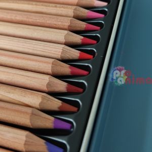 Цветни моливи в метална кутия, 48 цвята, метална кутия