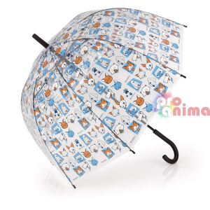 Прозрачен детски чадър Gabol Friends, 81 cm дължина