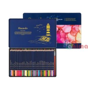 Акварелни моливи Deli Finenolo 36 цвята с четка в метална кутия