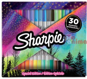 Комплект перманентни маркери Sharpie Fold, 30 бр.