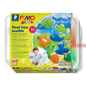 Креативен комплект с полимерна глина FIMO Kids Tool Box 4 бр. x 42 g Sealife 
