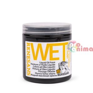 Течна маслена боя Renesans Wet, 500 ml, черна